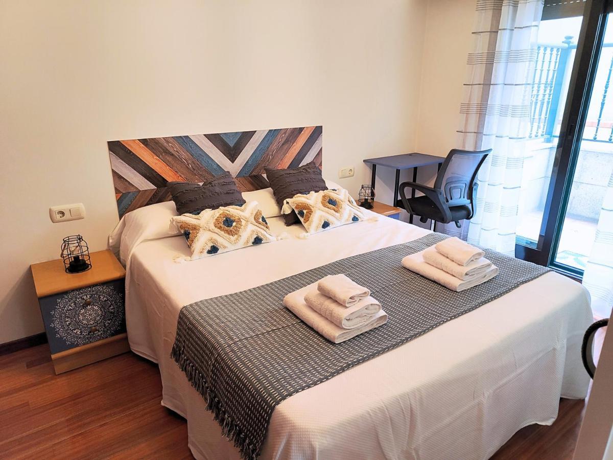 Bonito Apto Petfriendly Con Gran Terraza Y Parking Ideal Para Teletrabajar Vigo Eksteriør bilde